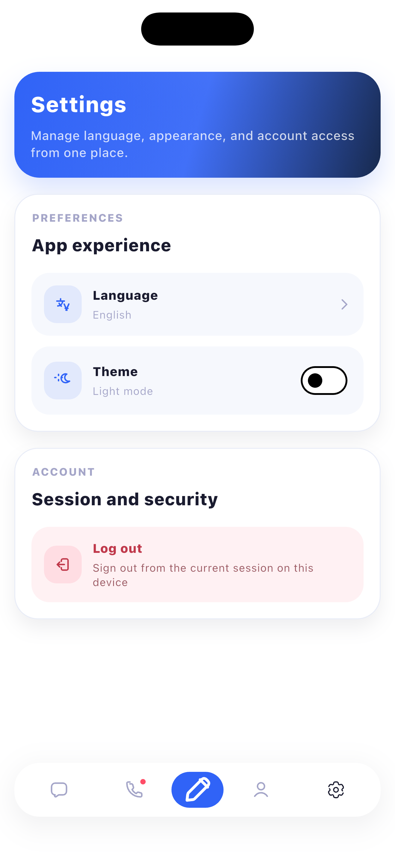 Sngine Messanger – Flutter Social Networking App (Android & iOS) mobile preview